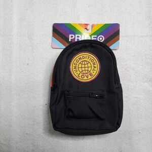 PRIDE Backpack For Dog Rainbow Harness Unconditional Love 2 Zip Pockets XXS/XS